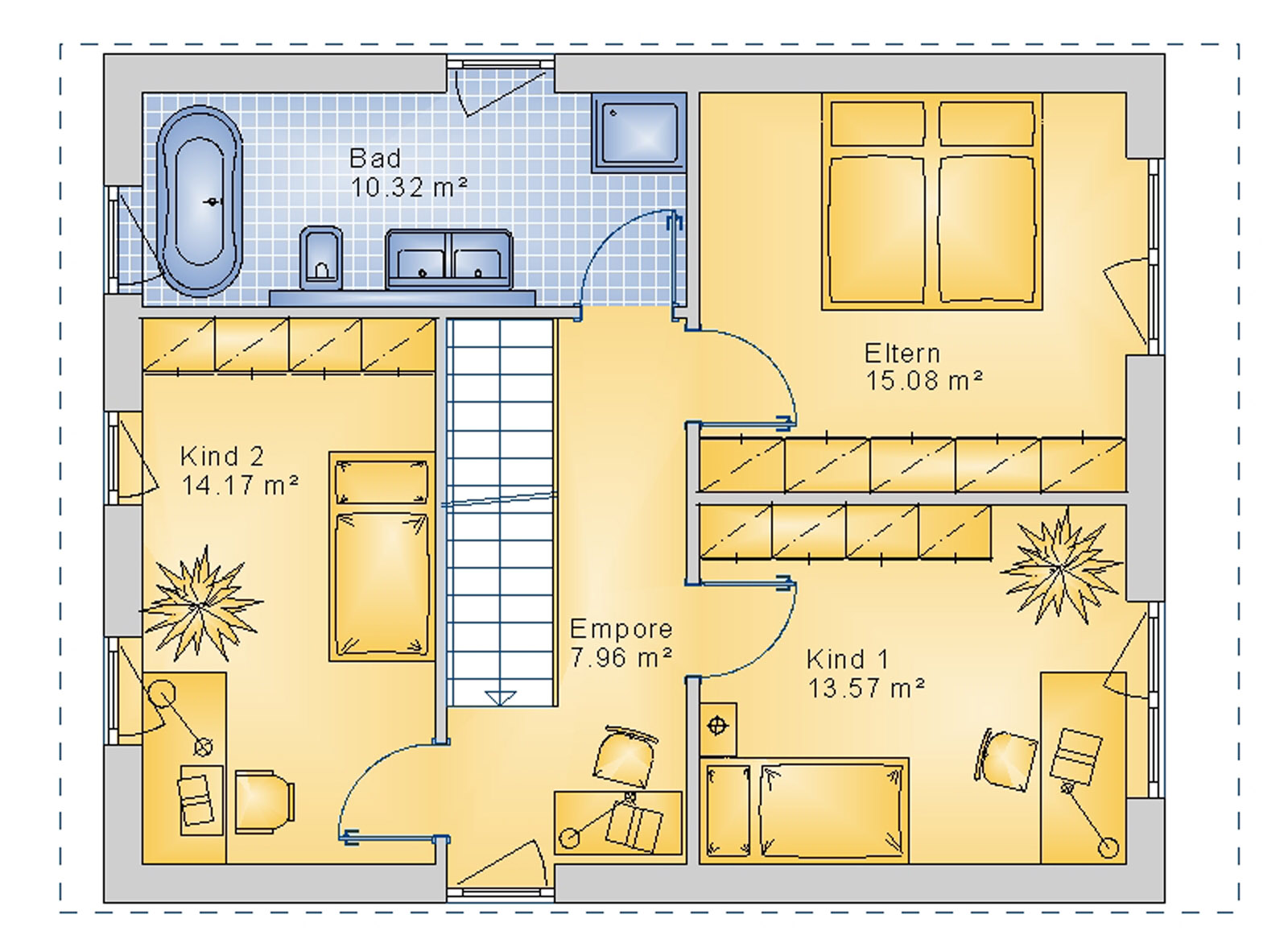 Pultdachhaus 125 m² DG