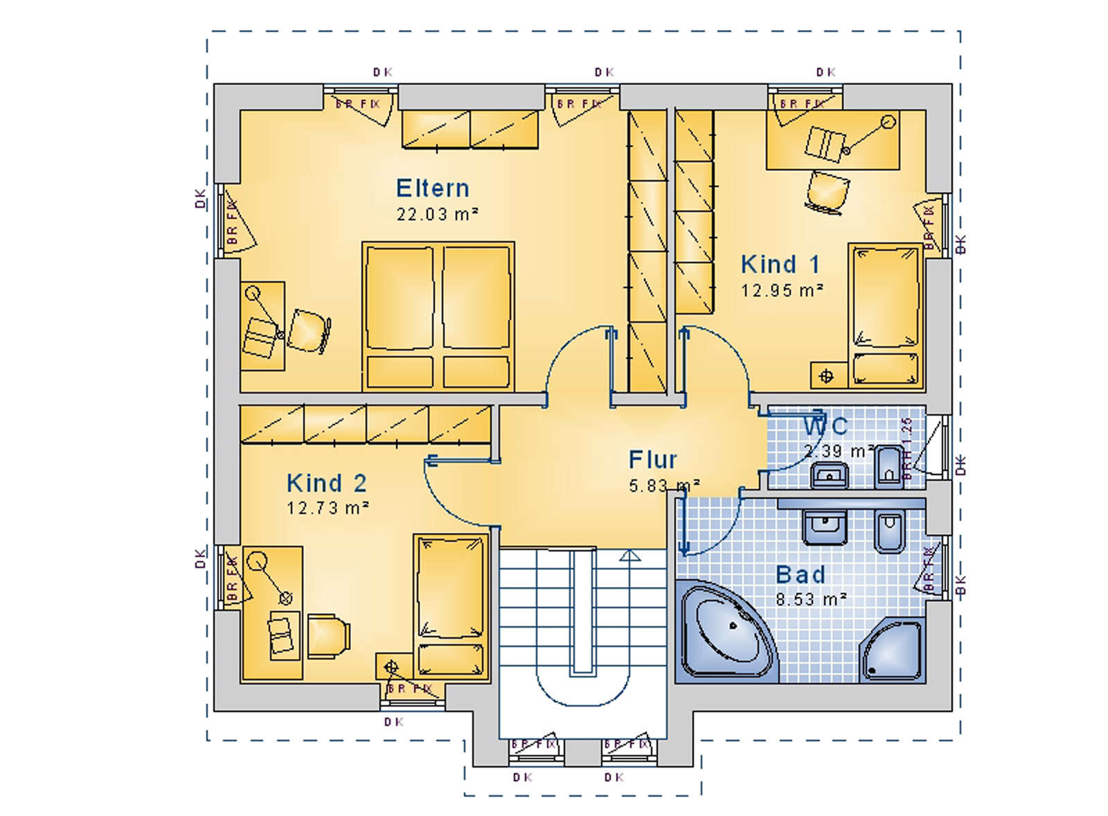 Pultdachhaus 131 m² DG