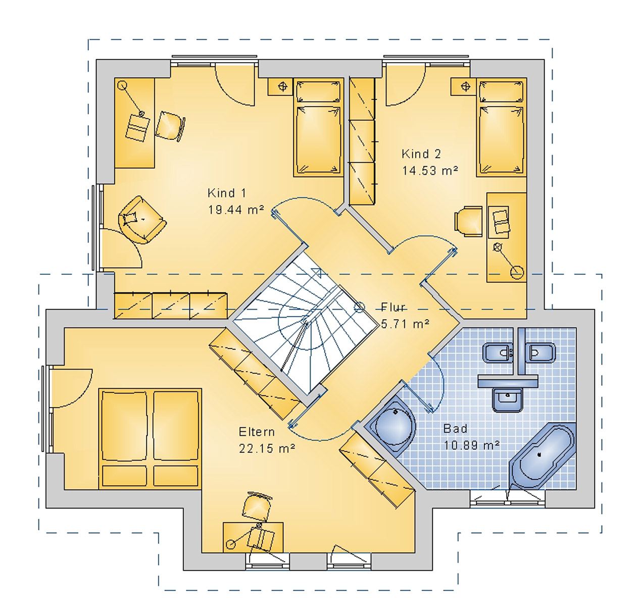 Pultdachhaus 145 m² DG