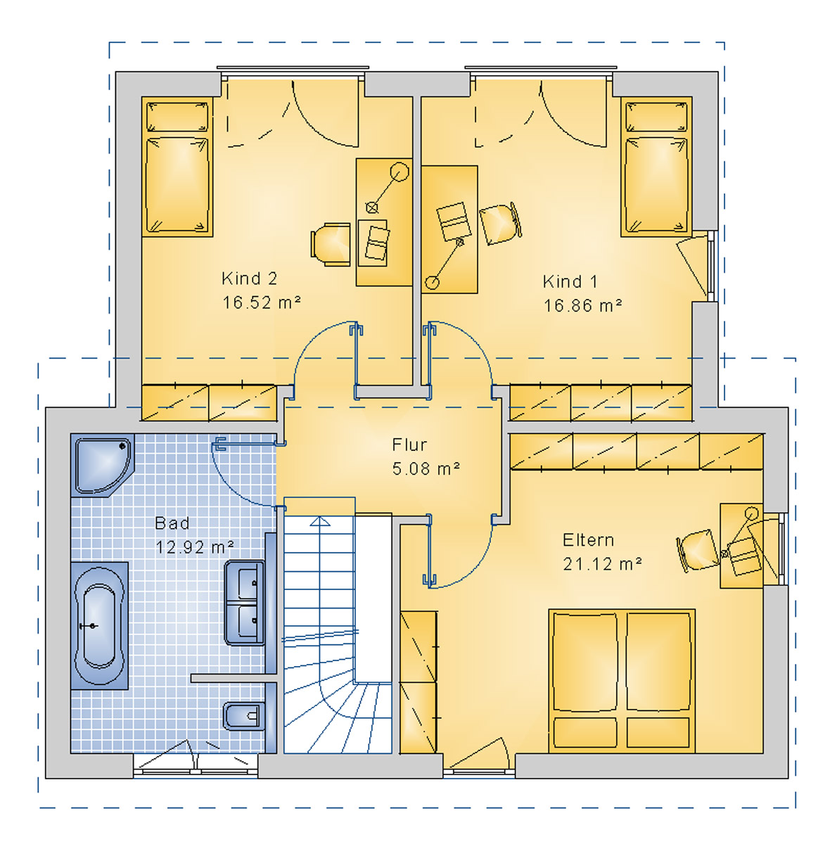 Pultdachhaus 147 m² DG