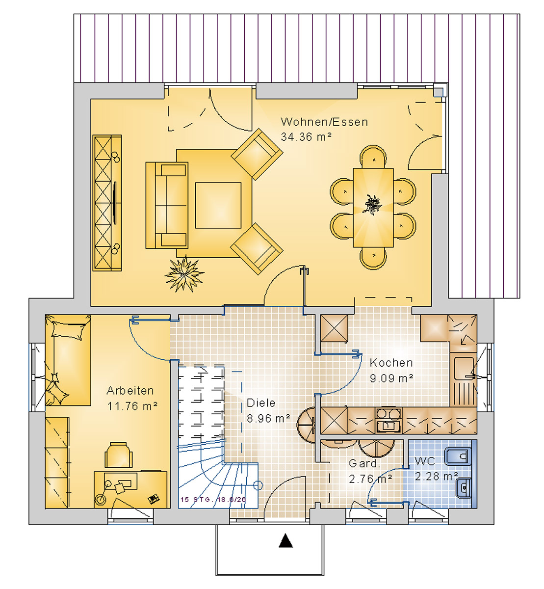 Pultdachhaus 148 m² EG