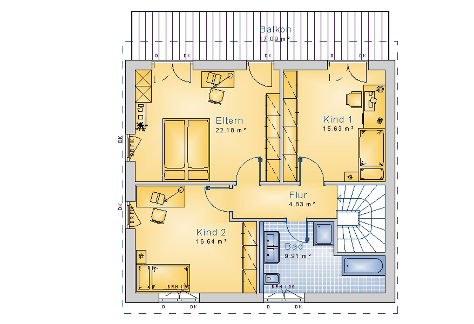 Pultdachhaus 154 m² DG