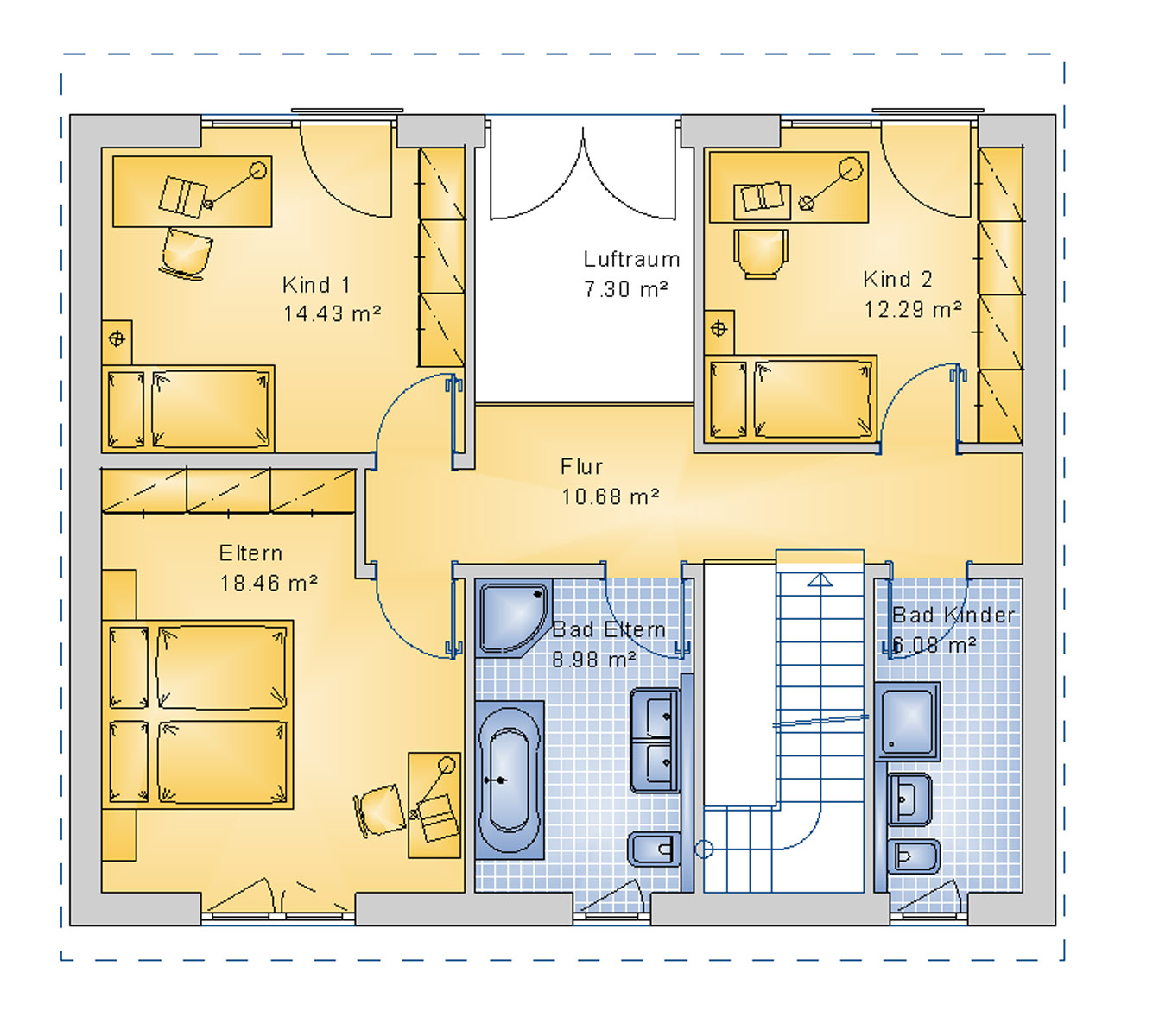 Pultdachhaus 155 m² DG