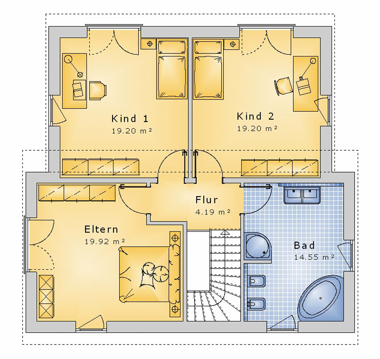 Pultdachhaus 157 m² DG