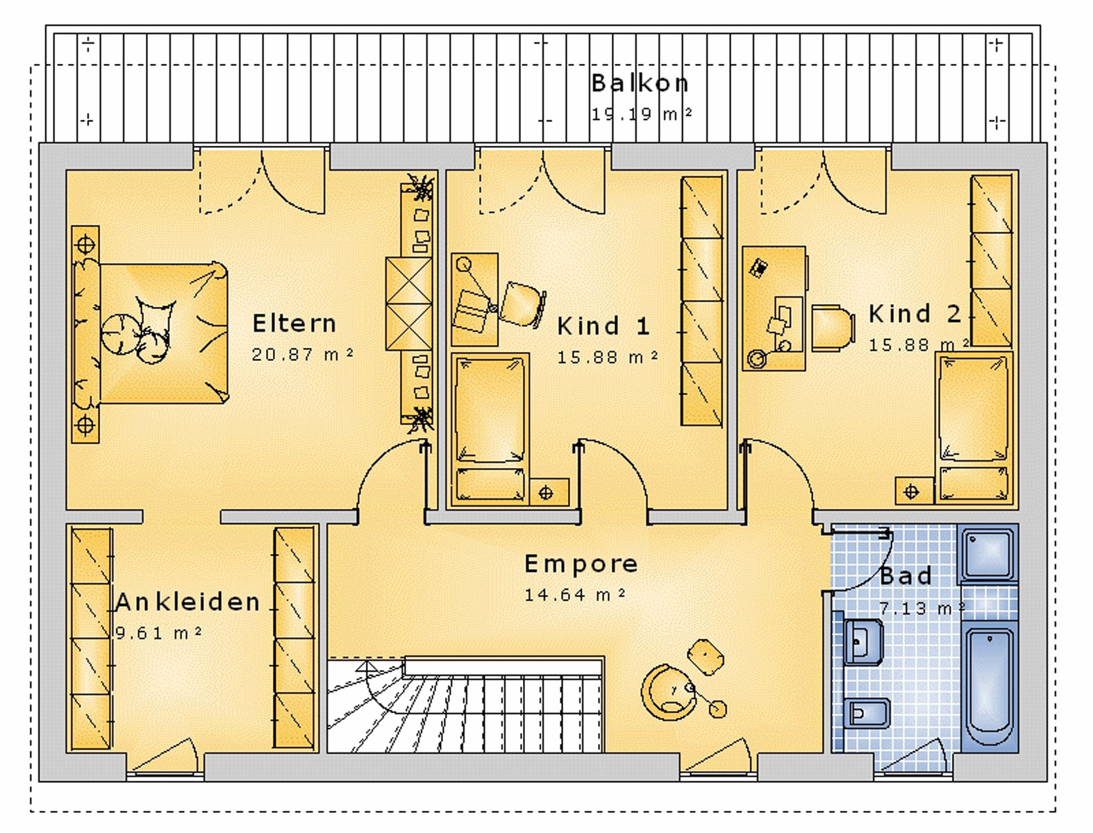 Pultdachhaus 180 m² DG