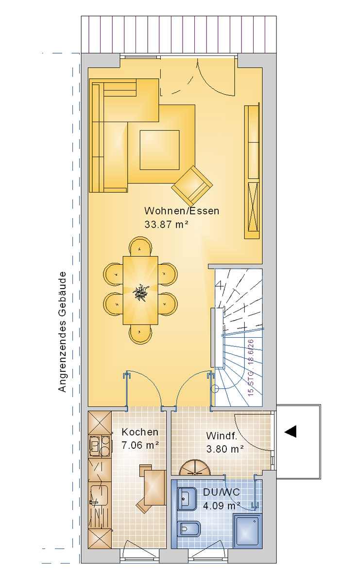 Reihenhaus 138 m² EG