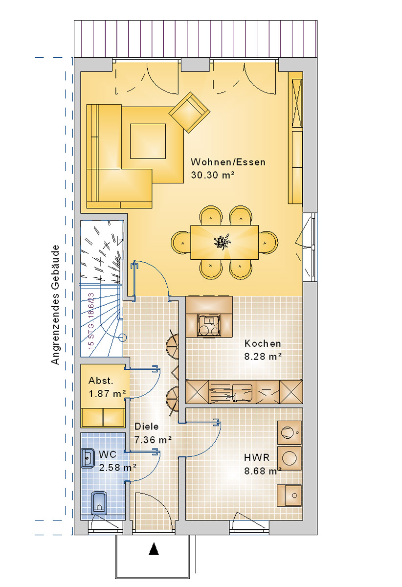 Reihenhaus 167 m² EG