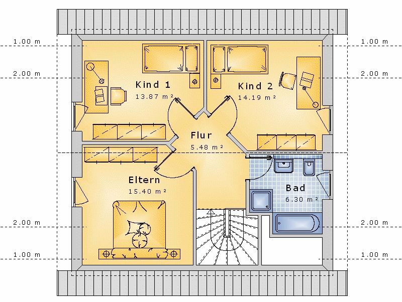 Satteldach 103 m² DG