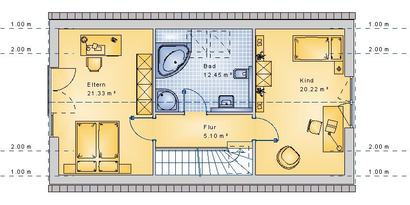 Satteldach 109 m² DG