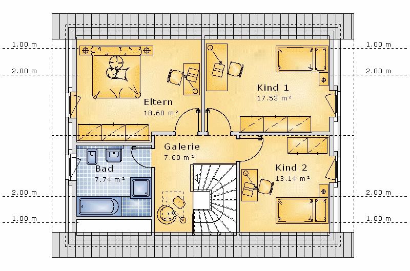 Satteldach 116 m² EG