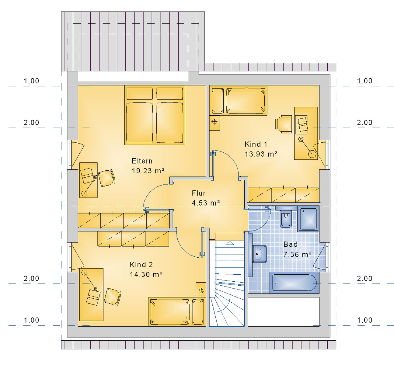 Satteldachhaus 119 m² DG