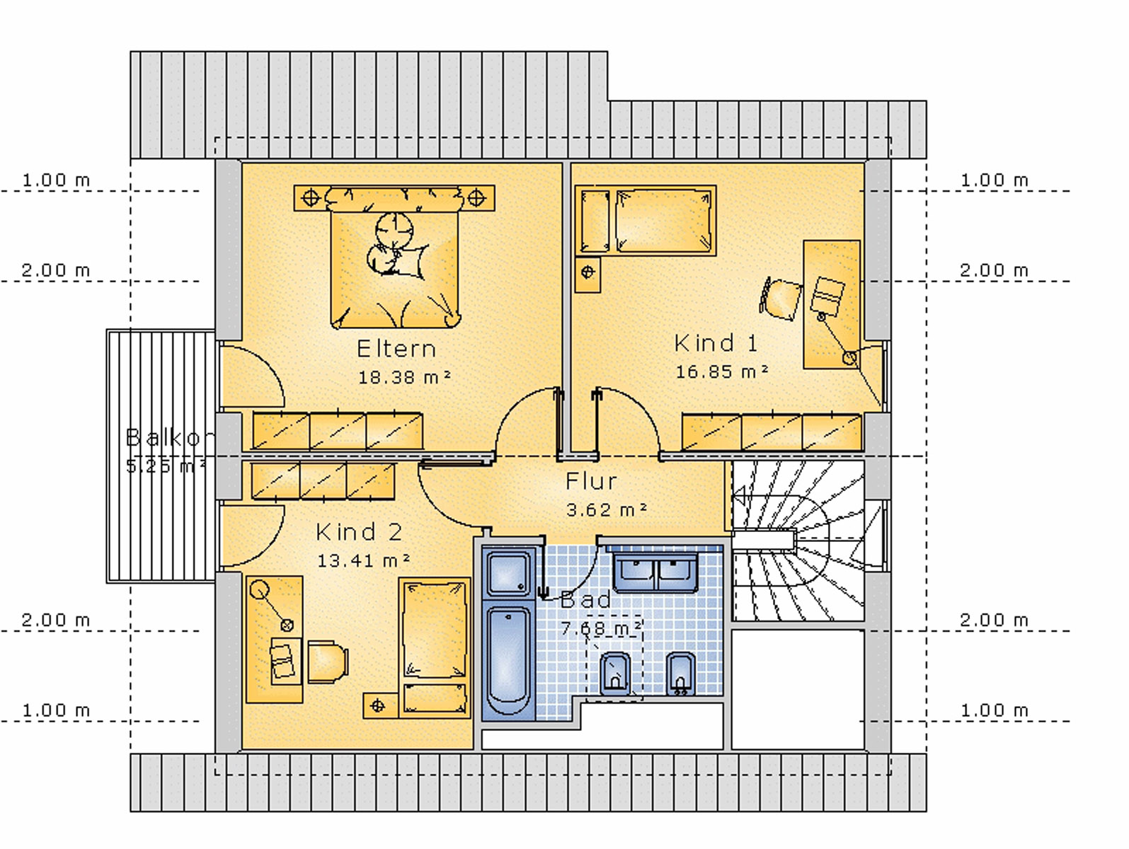 Satteldachhaus 121 m² DG