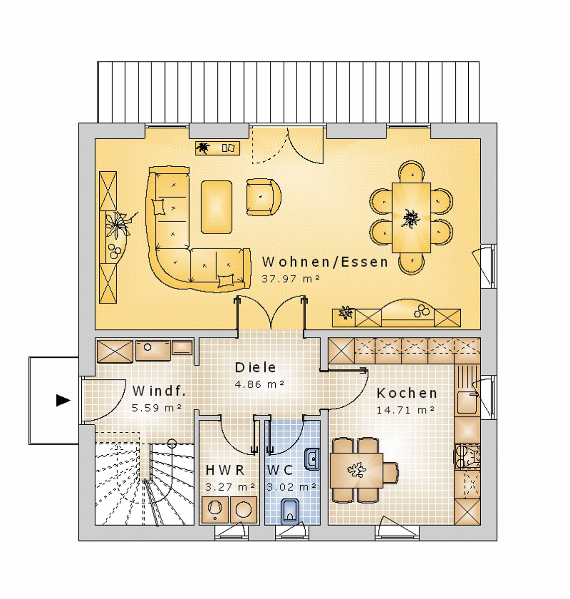 Satteldachhaus 121 m² EG