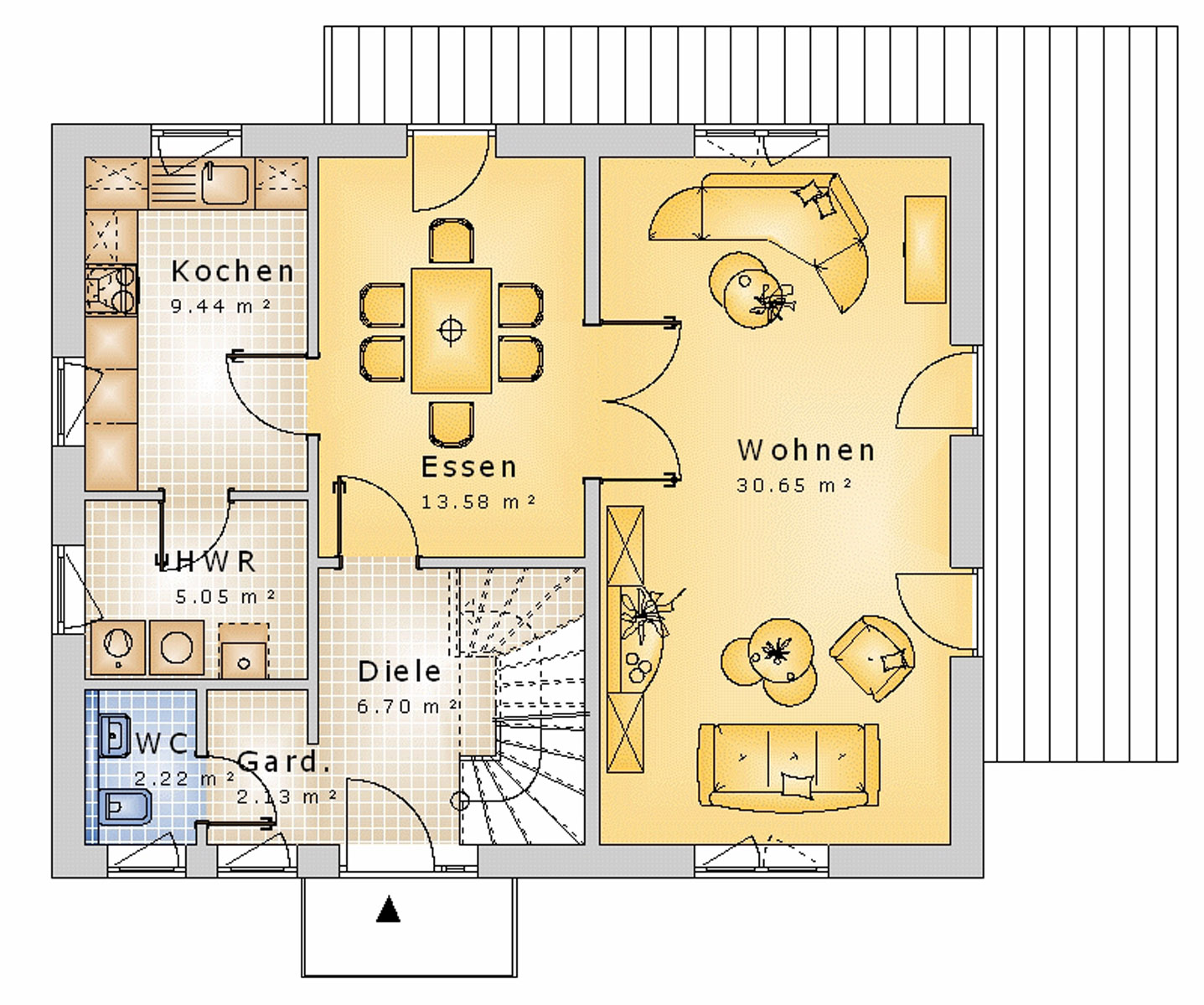 Satteldachhaus 128 m² EG