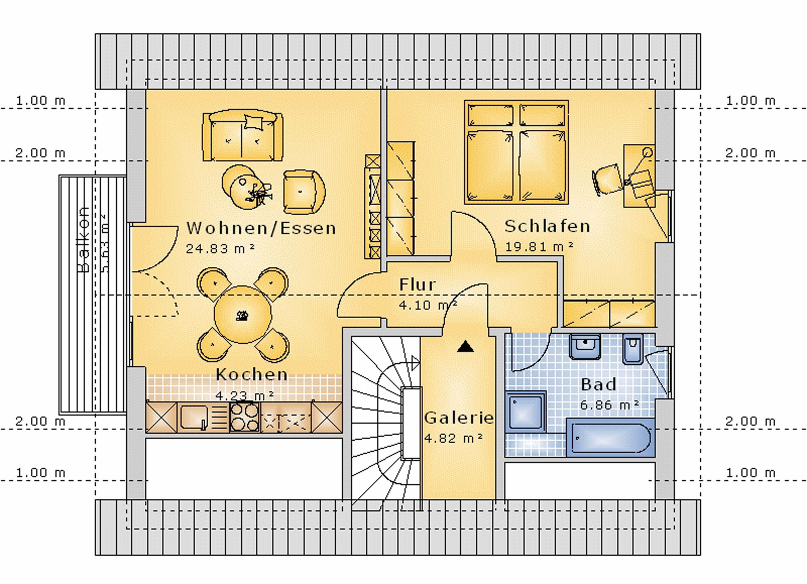 Satteldachhaus 128 m² DG