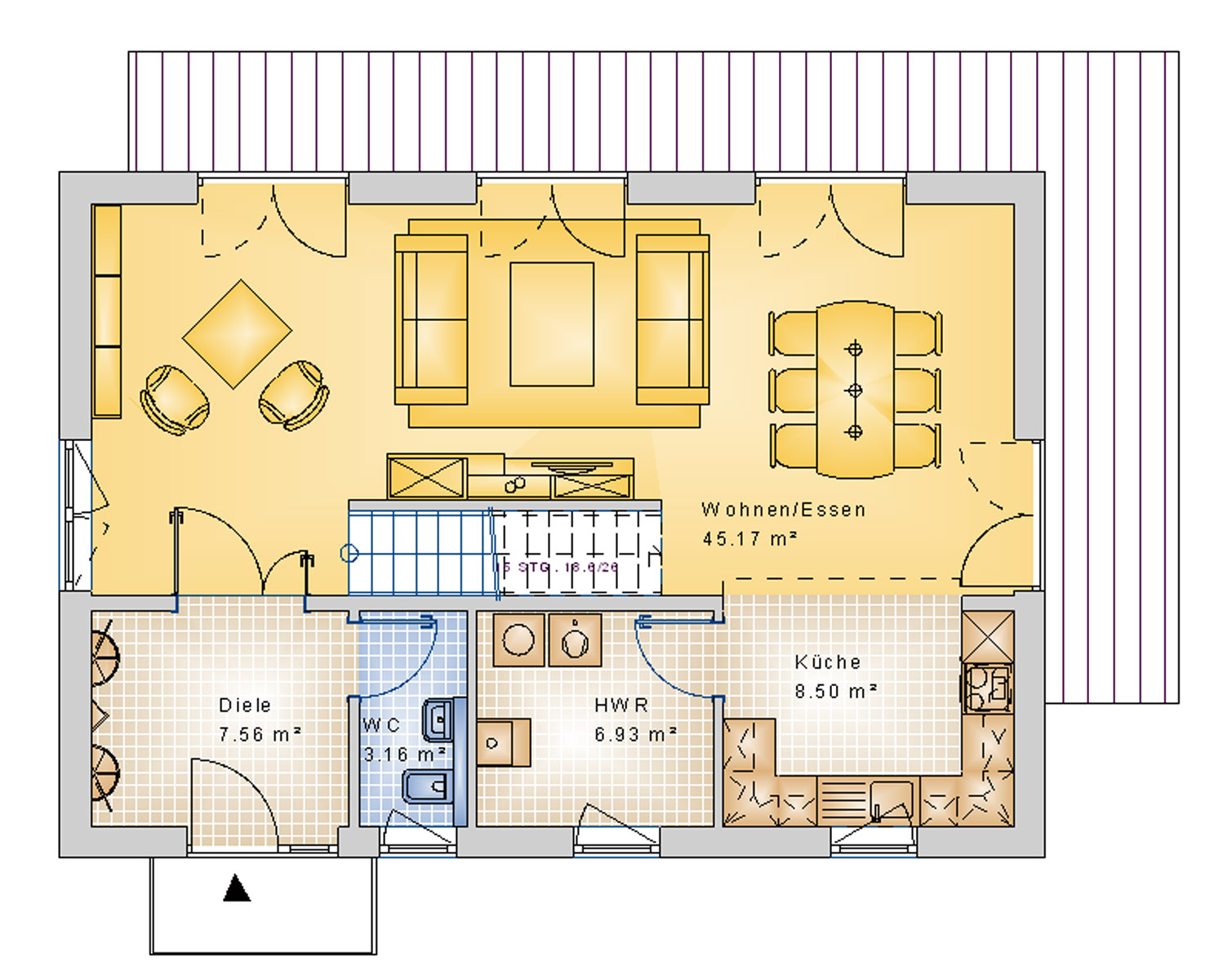 Satteldachhaus 131 m² EG