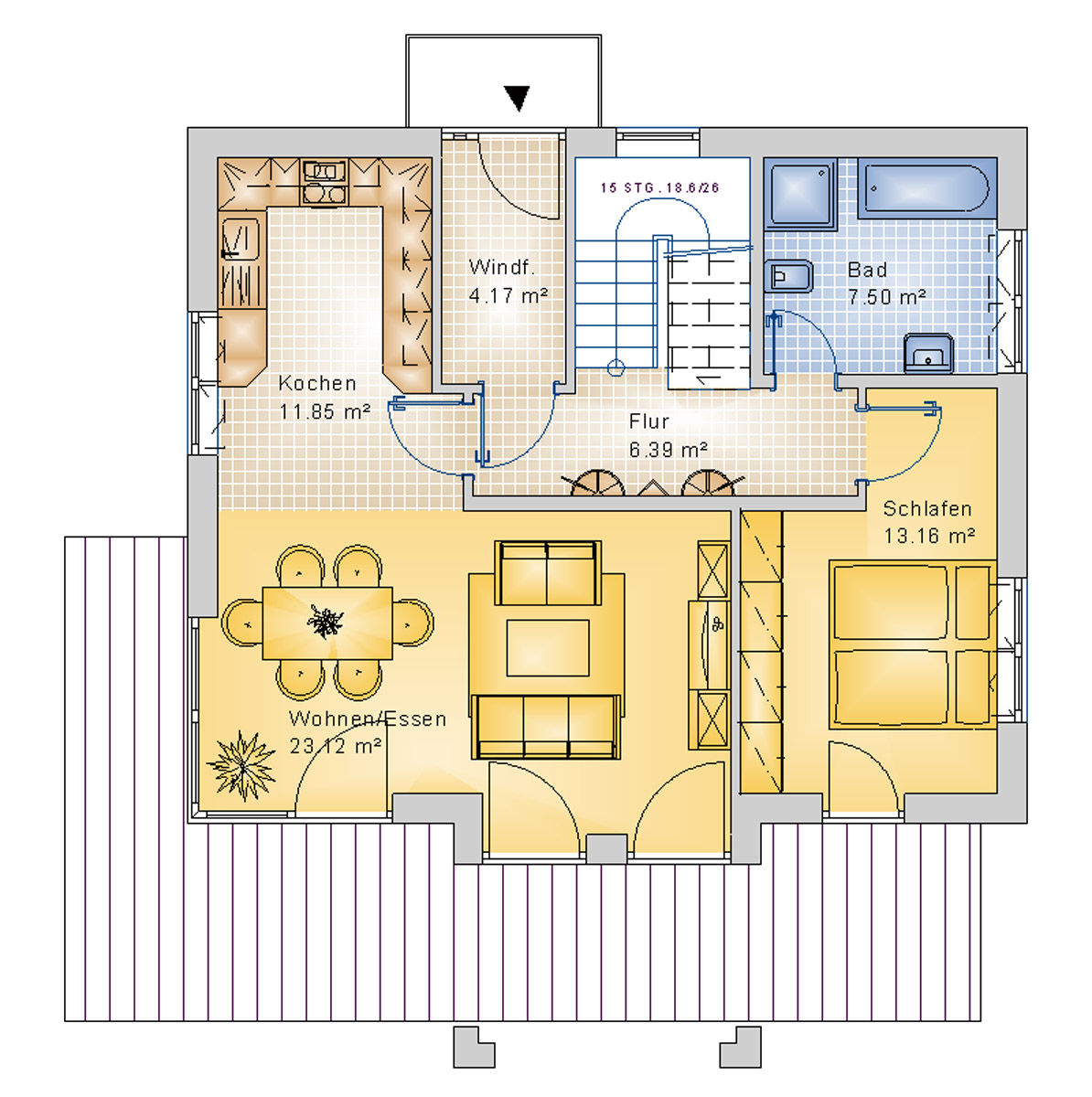 Satteldachhaus 131 m² EG