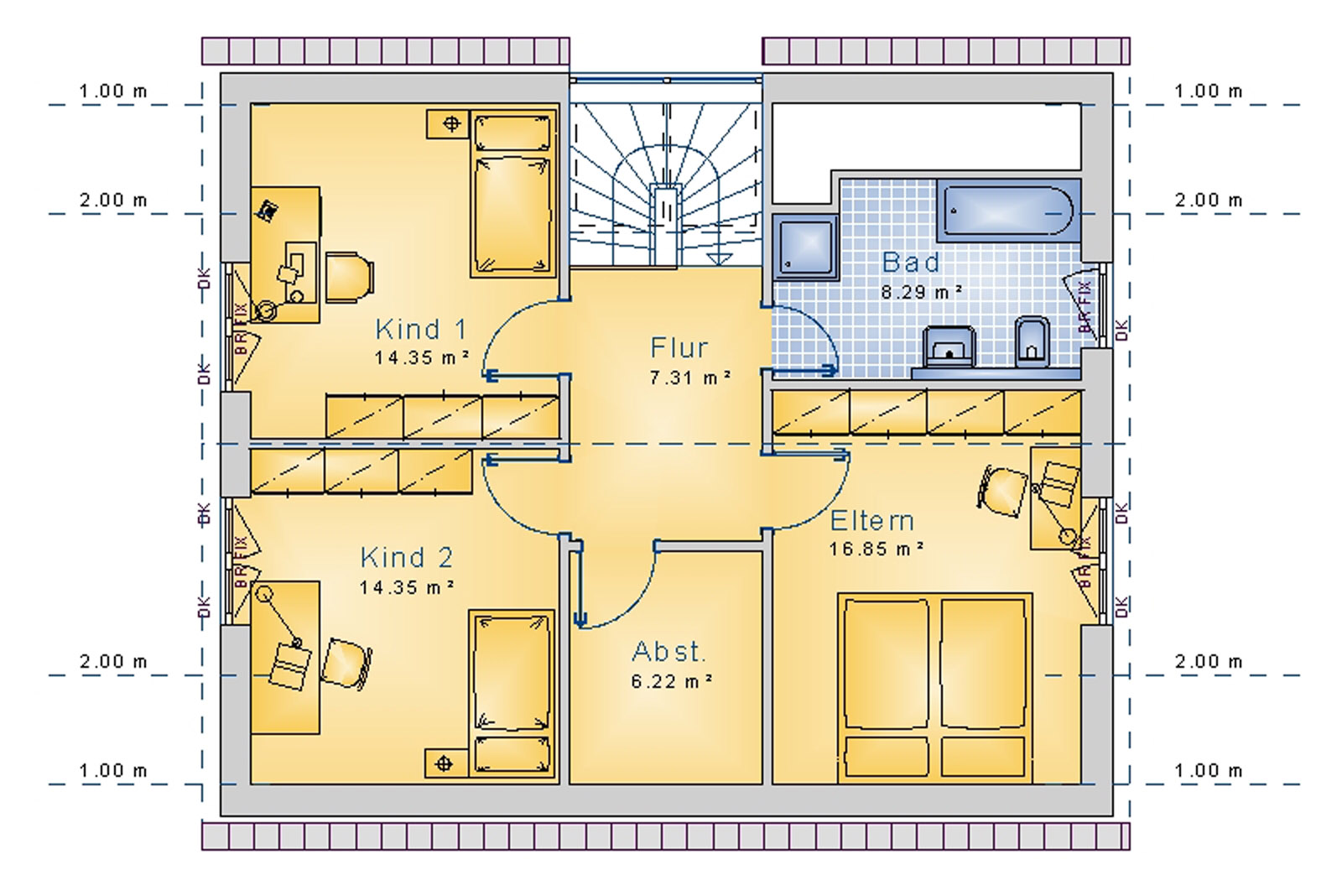 Satteldachhaus 131 m² DG