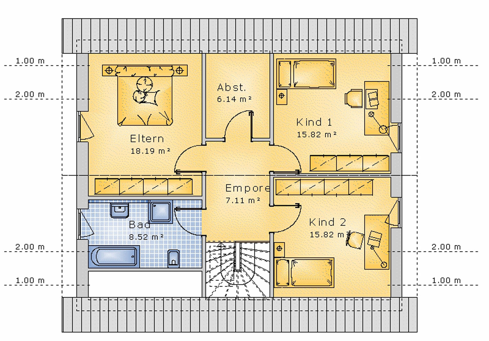 Satteldachhaus 132 m² DG