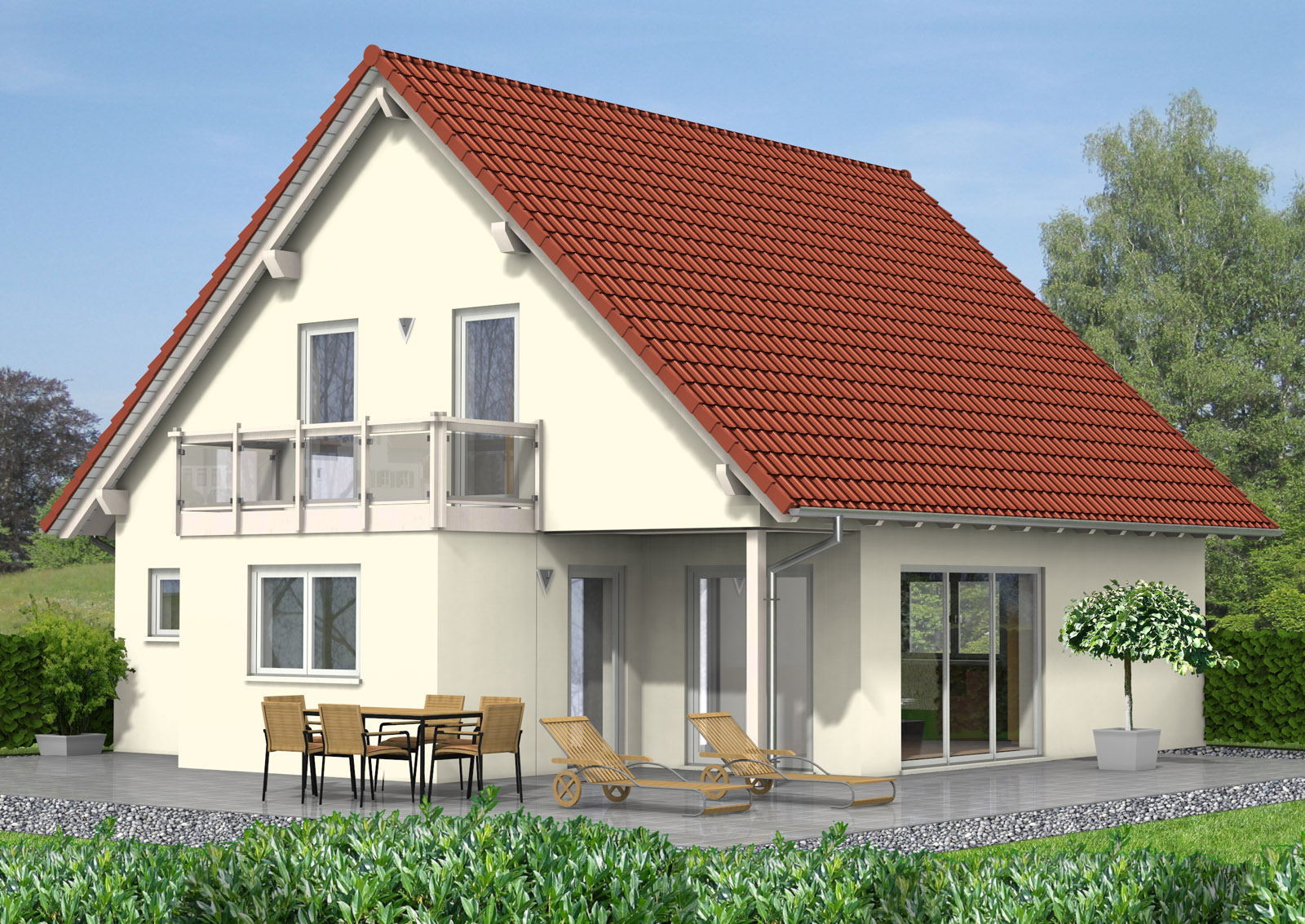 Satteldachhaus 133 m² Ansicht 2