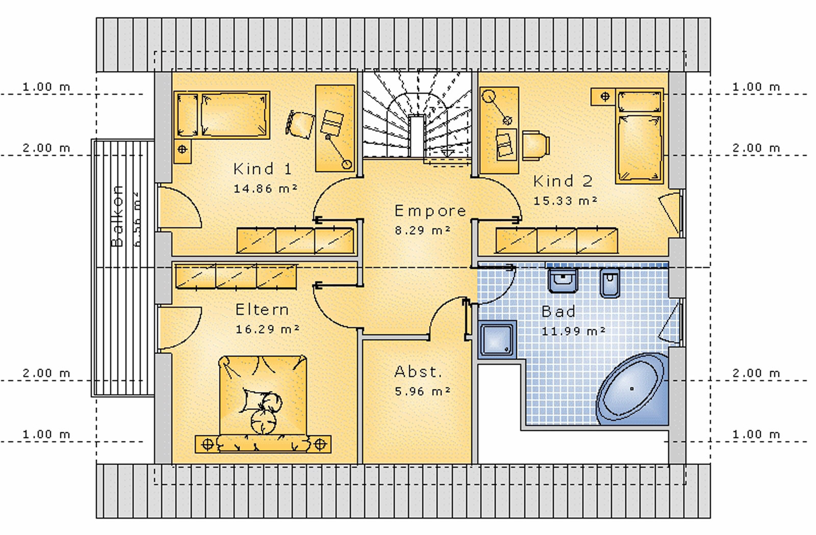 Satteldachhaus 136 m² DG