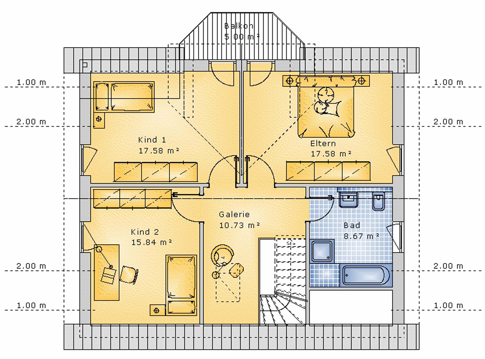 Satteldachhaus 136 m² DG