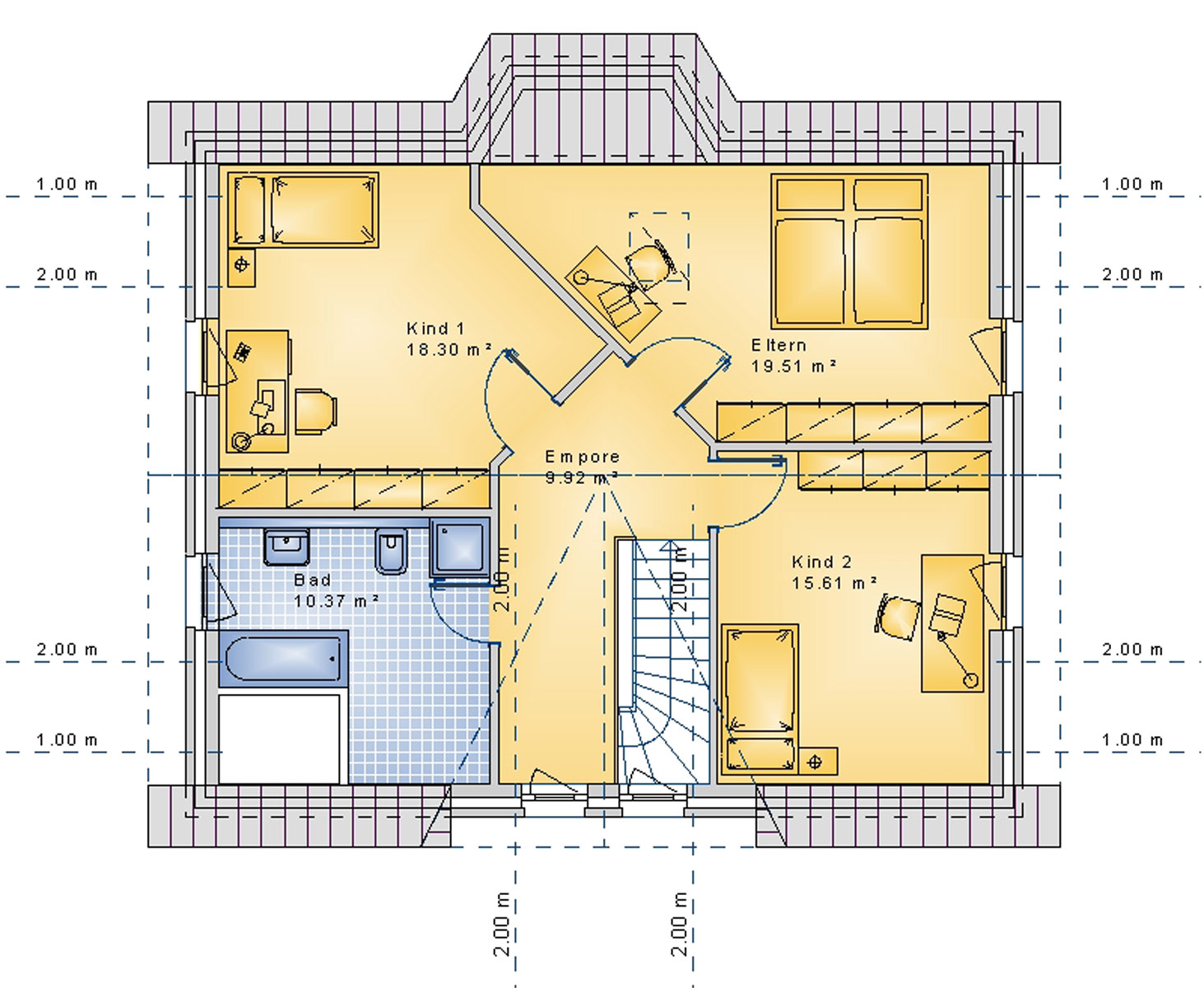 Satteldachhaus 137 m² DG