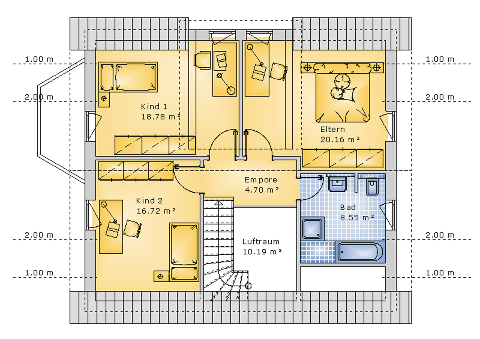 Satteldachhaus 138 m² DG