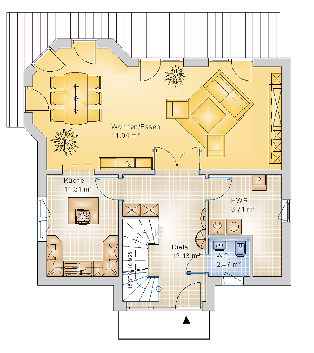 Satteldachhaus 139 m² EG