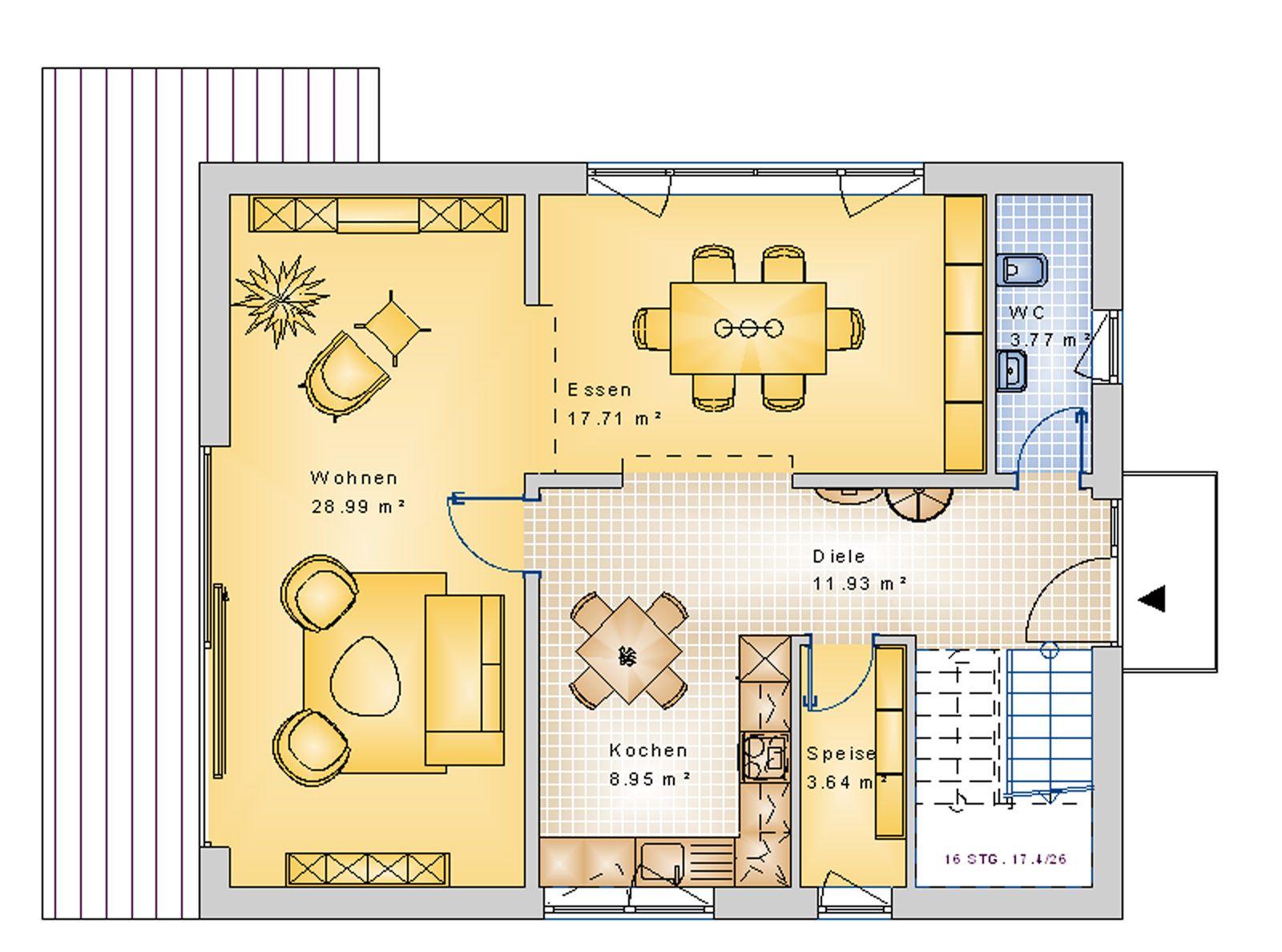 Satteldachhaus 139 m² EG