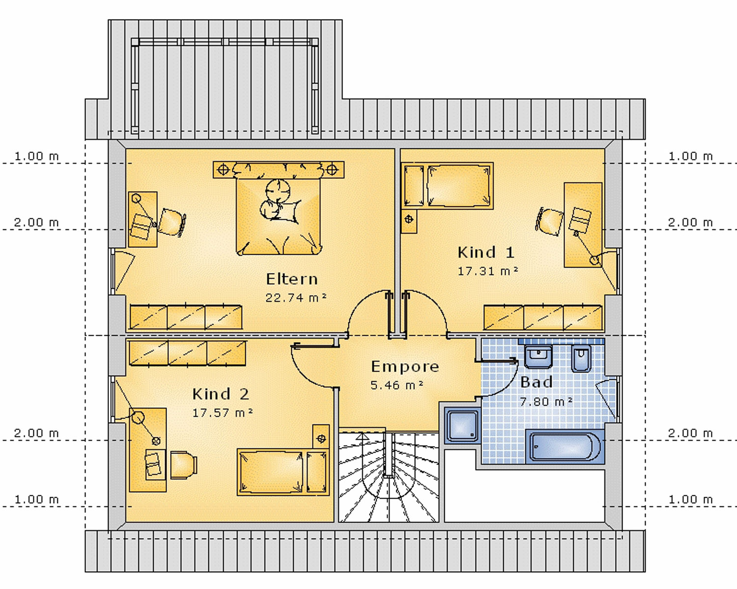 Satteldachhaus 139 m² DG