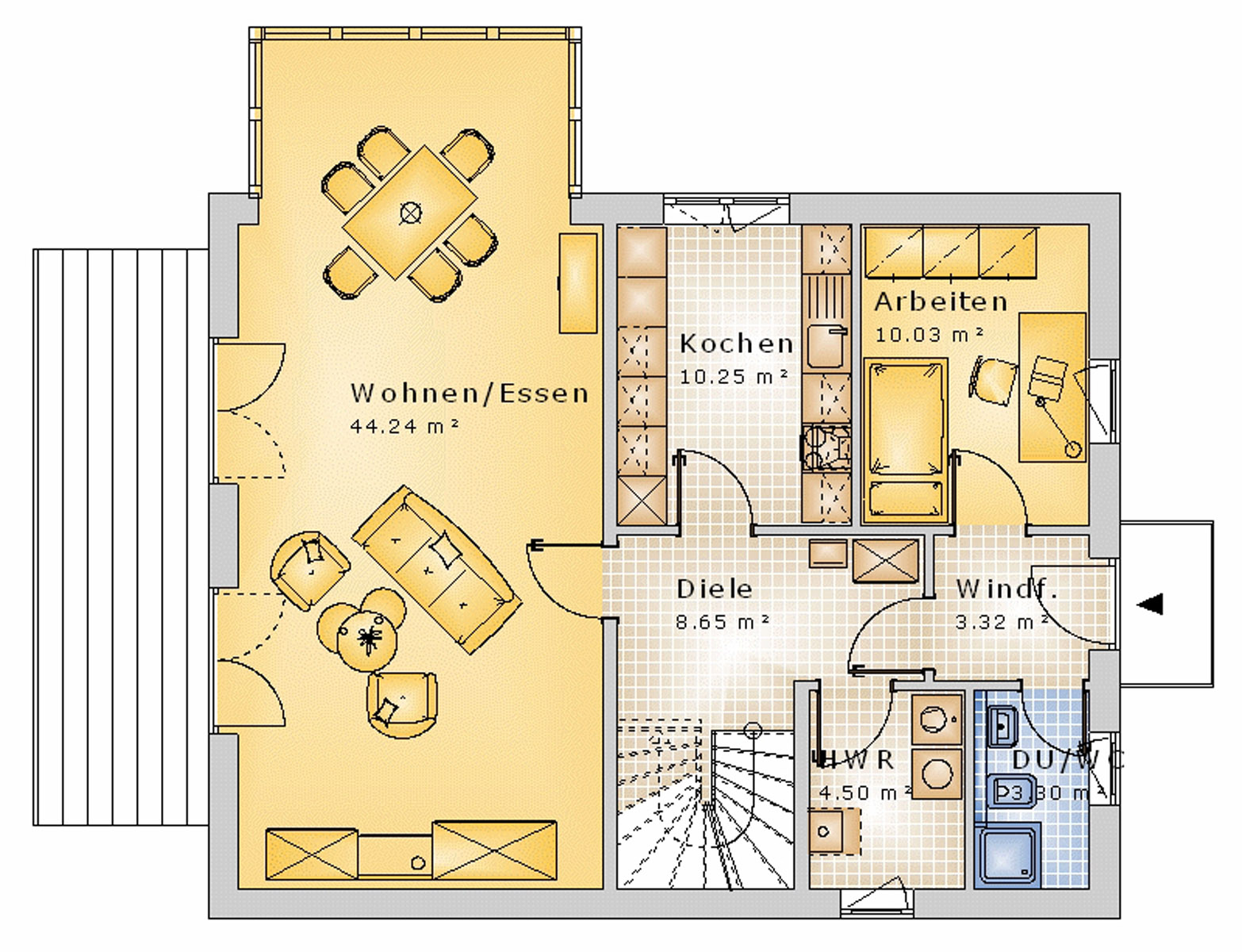 Satteldachhaus 139 m² EG