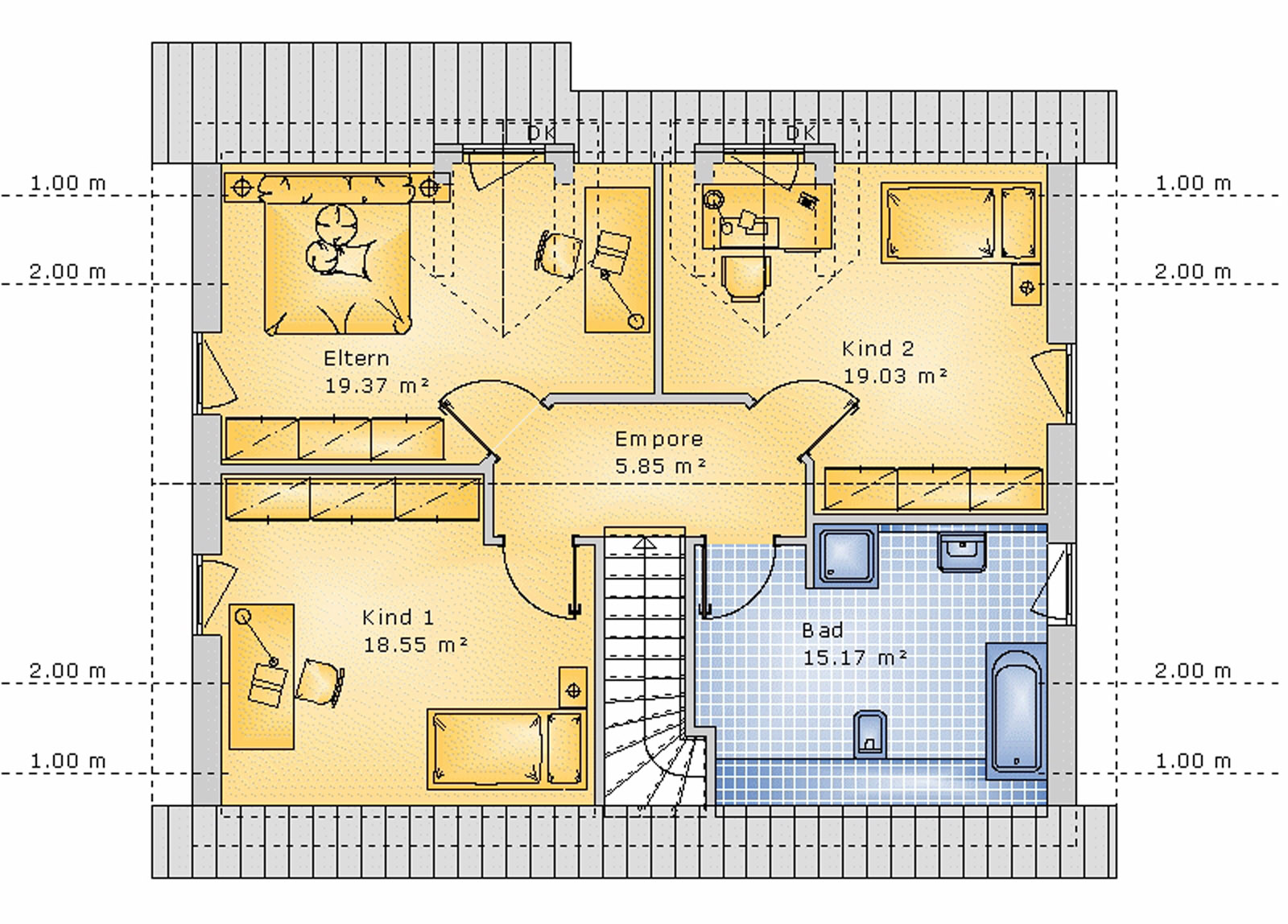 Satteldachhaus 140 m² DG