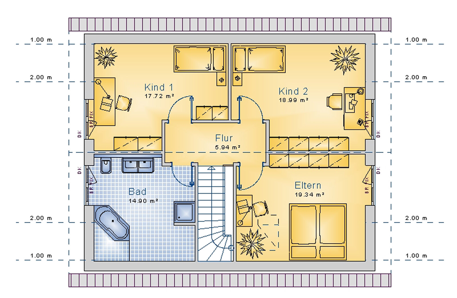 Satteldachhaus 141 m² DG