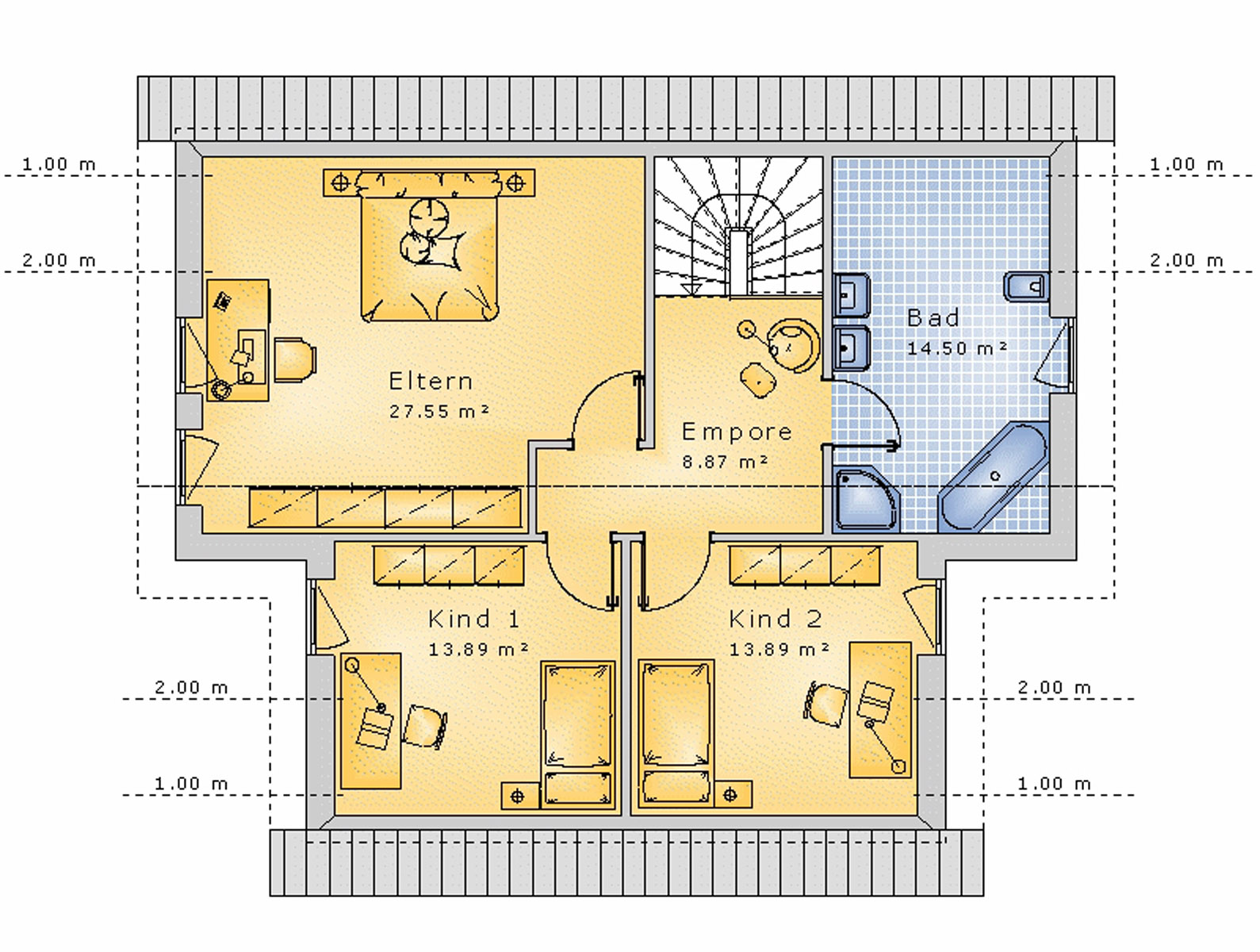 Satteldachhaus 141 m² DG