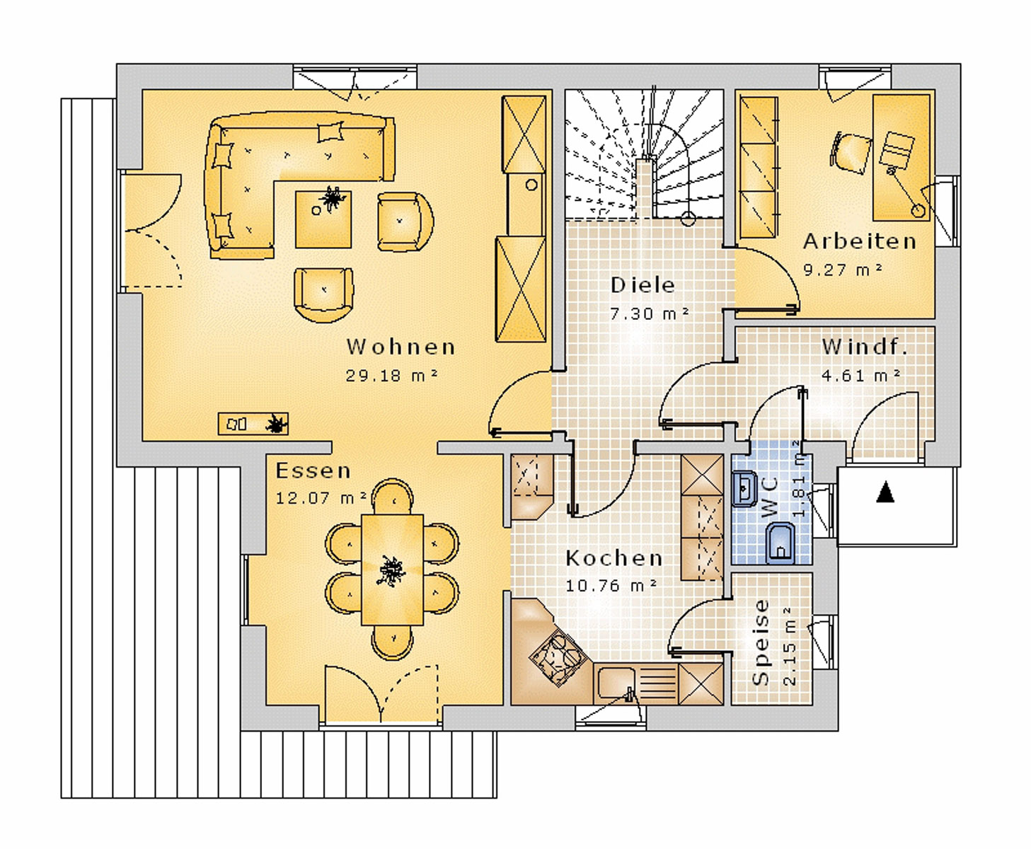 Satteldachhaus 141 m² EG