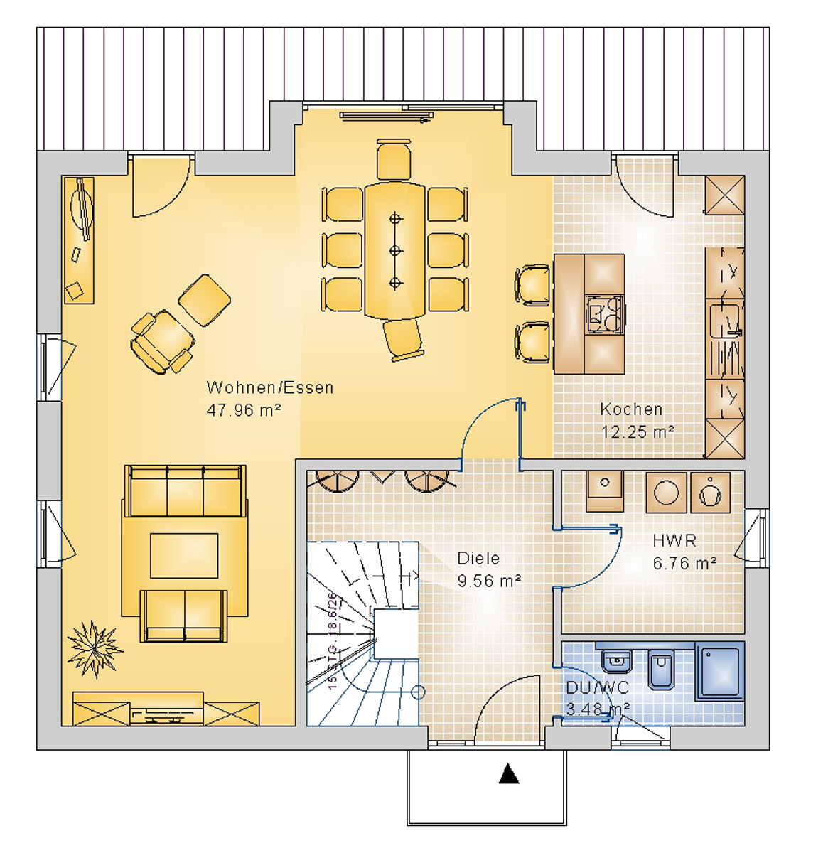 Satteldachhaus 142 m² EG