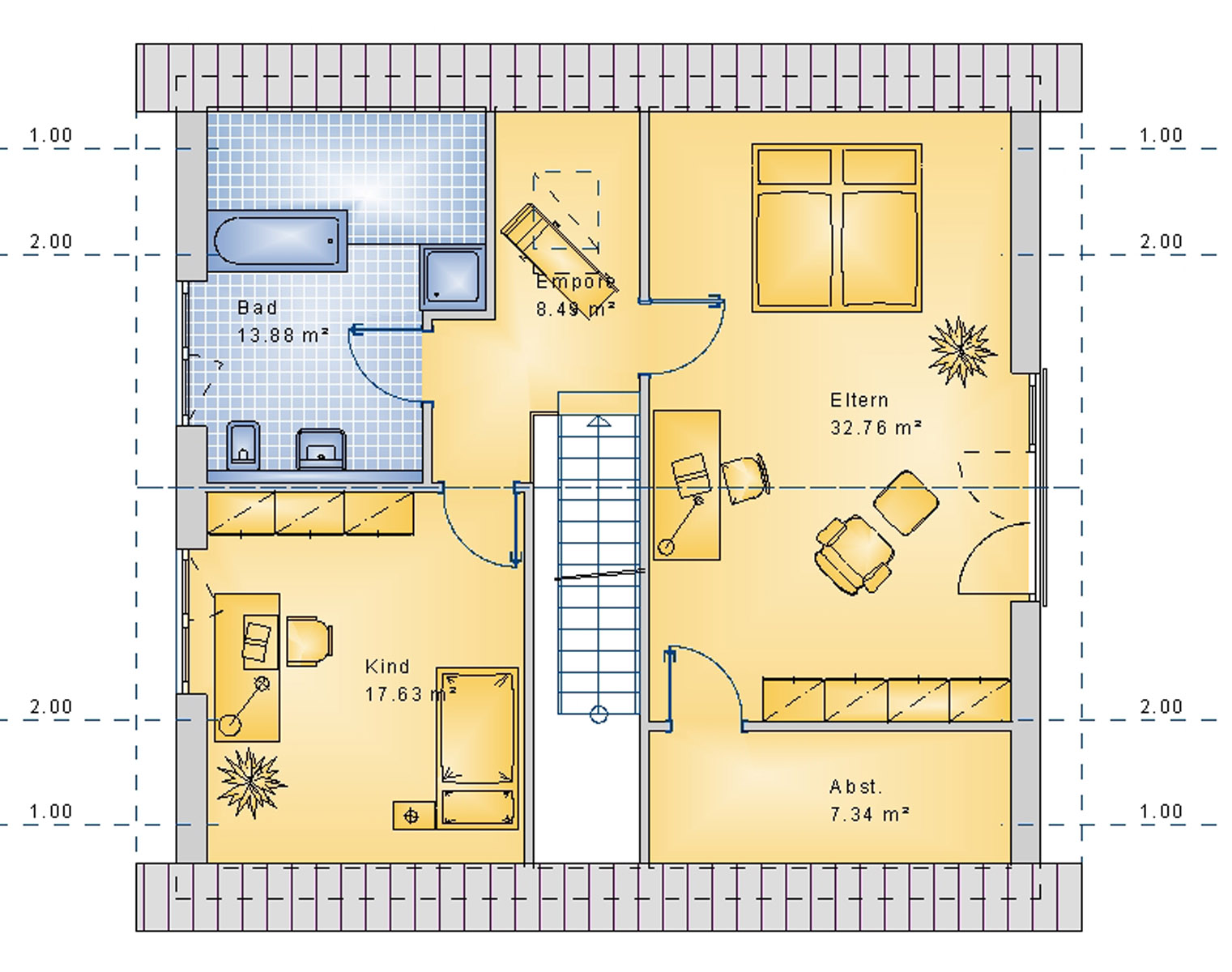 Satteldachhaus 143 m² DG