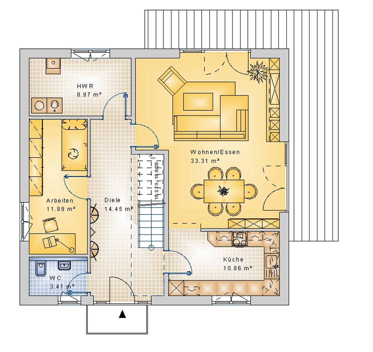 Satteldachhaus 143 m² EG