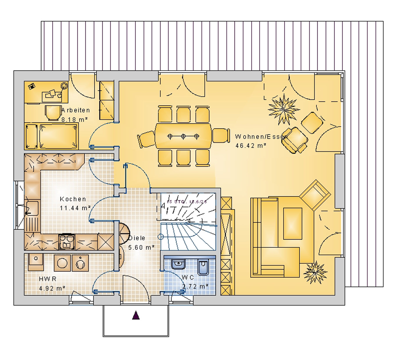 Satteldachhaus 144 m² EG