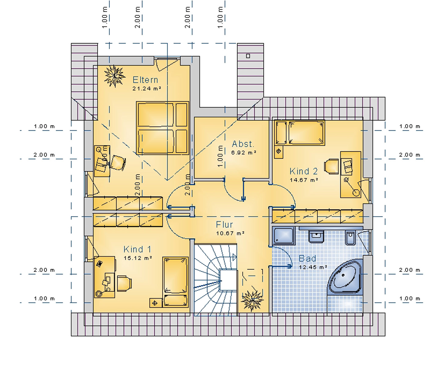 Satteldachhaus 144 m² DG