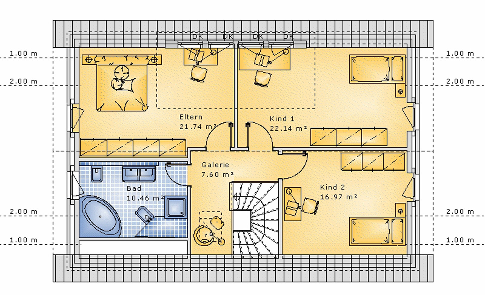 Satteldachhaus 147 m² DG