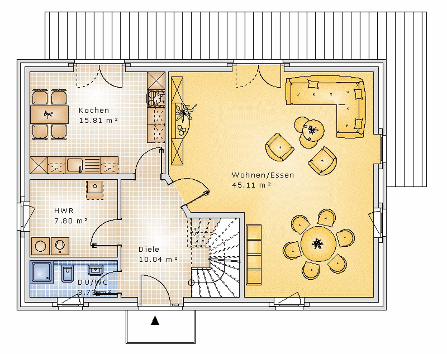 Satteldachhaus 147 m² EG