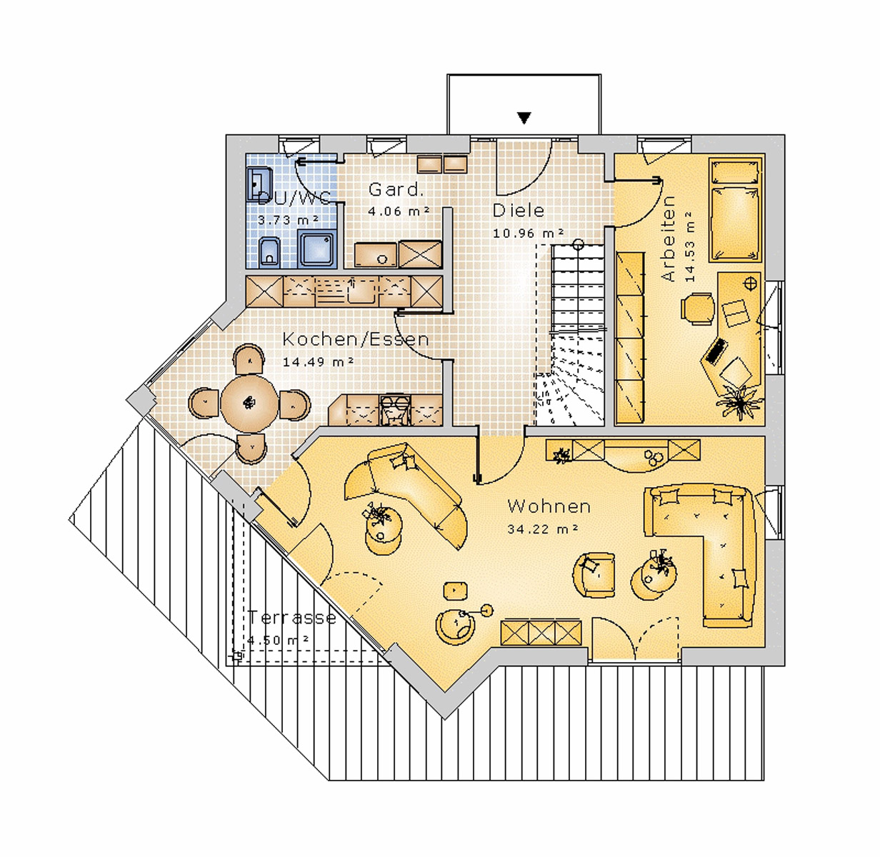 Satteldachhaus 148 m² EG