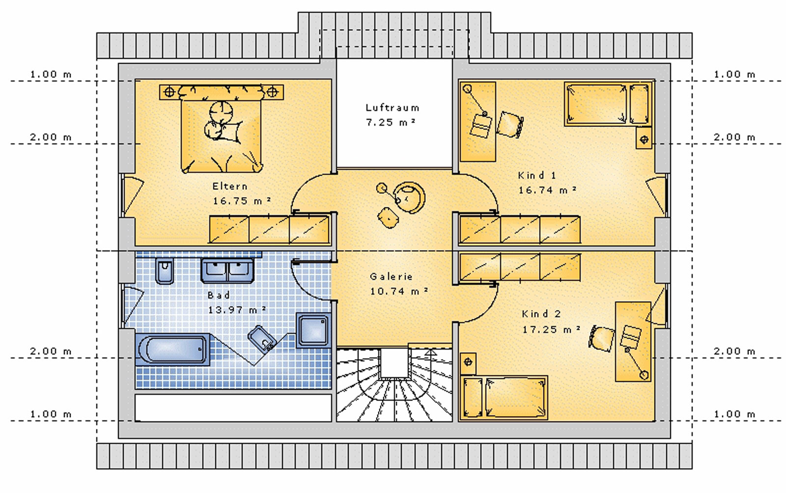 Satteldachhaus 151 m² DG