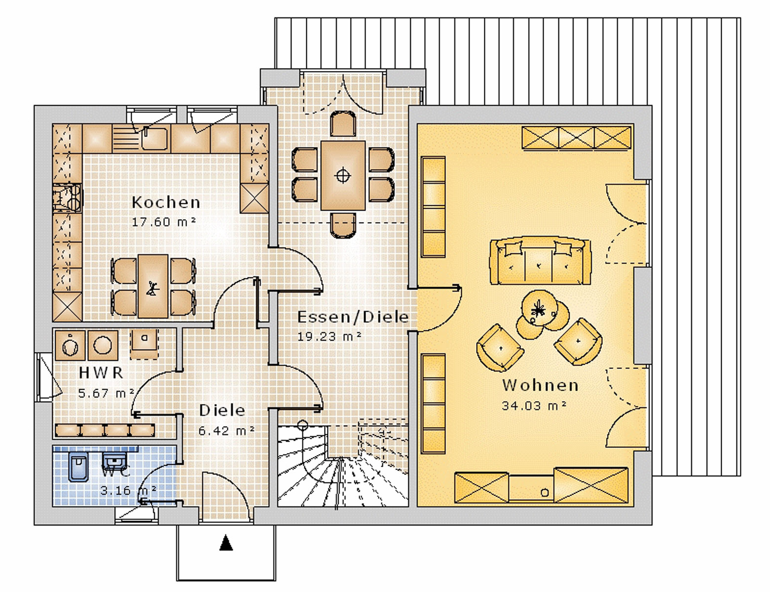 Satteldachhaus 151 m² EG