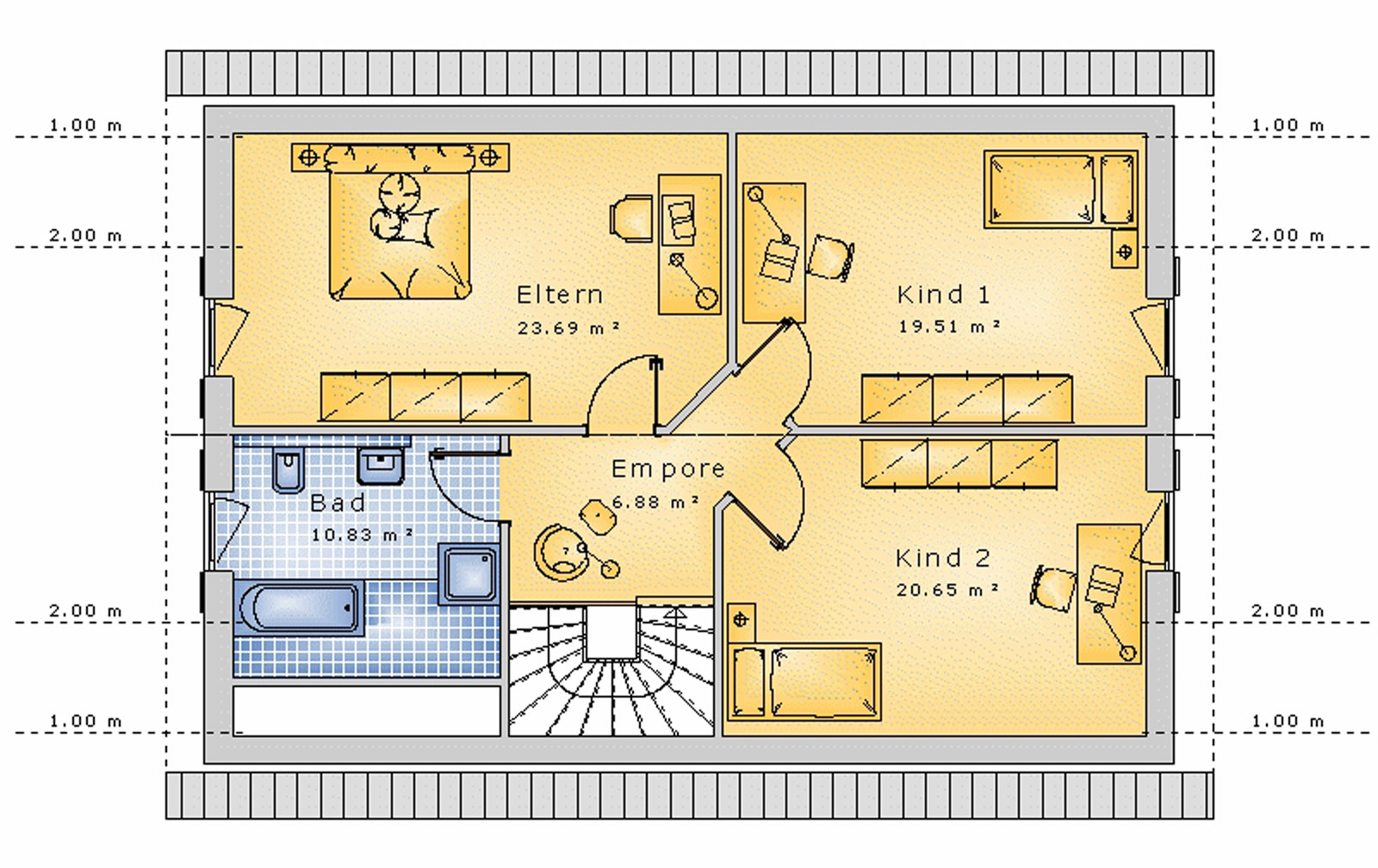 Satteldachhaus 152 m² DG