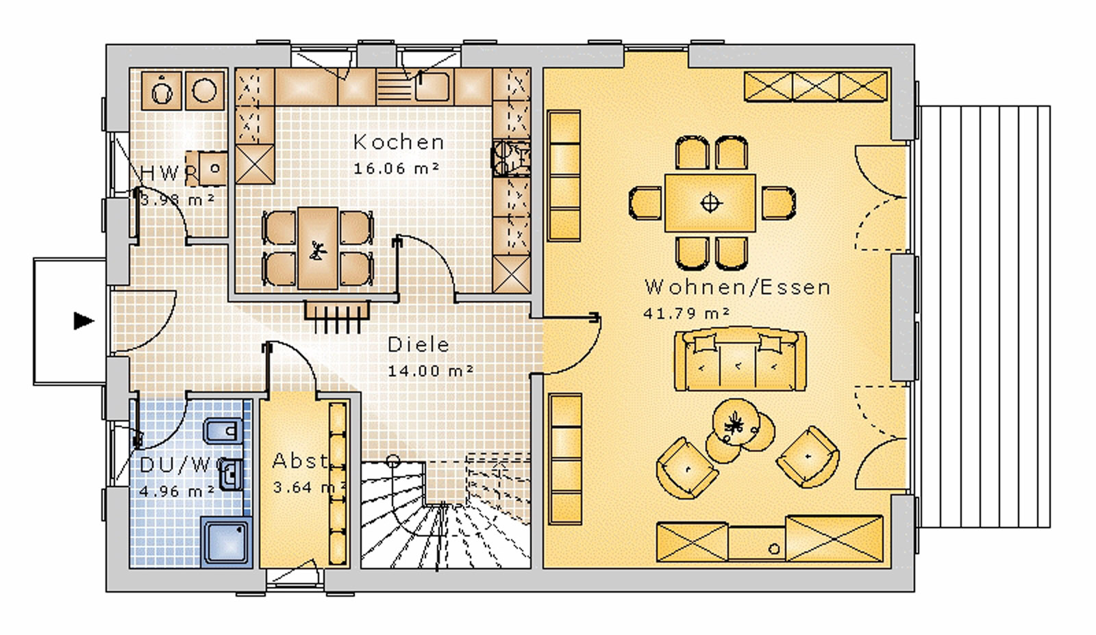 Satteldachhaus 152 m² EG