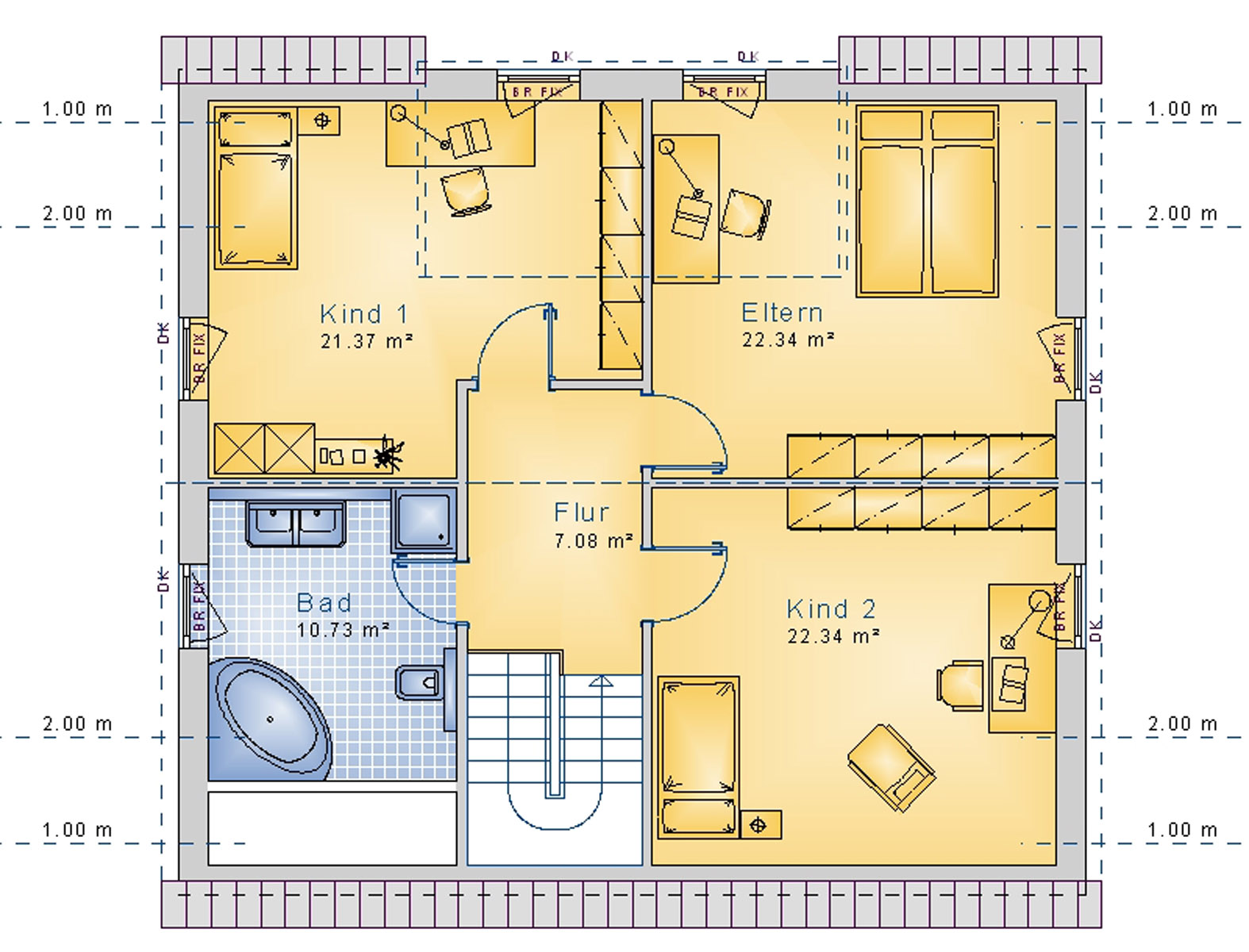 Satteldachhaus 154 m² DG