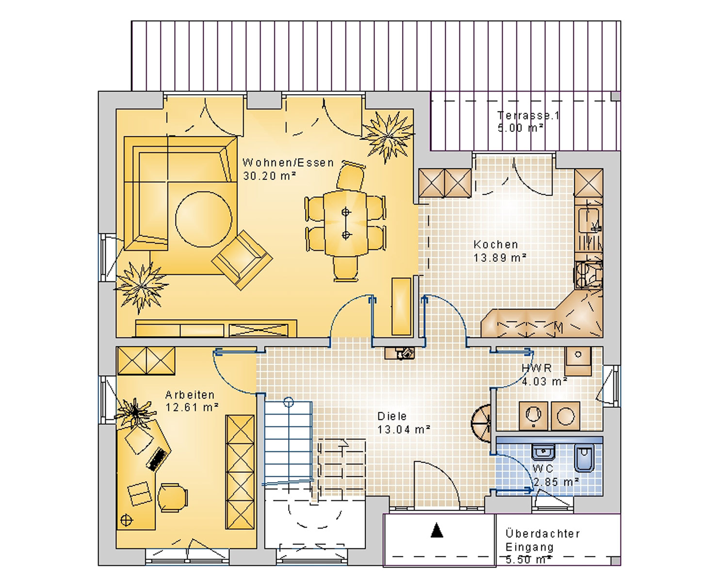 Satteldachhaus 154 m² EG